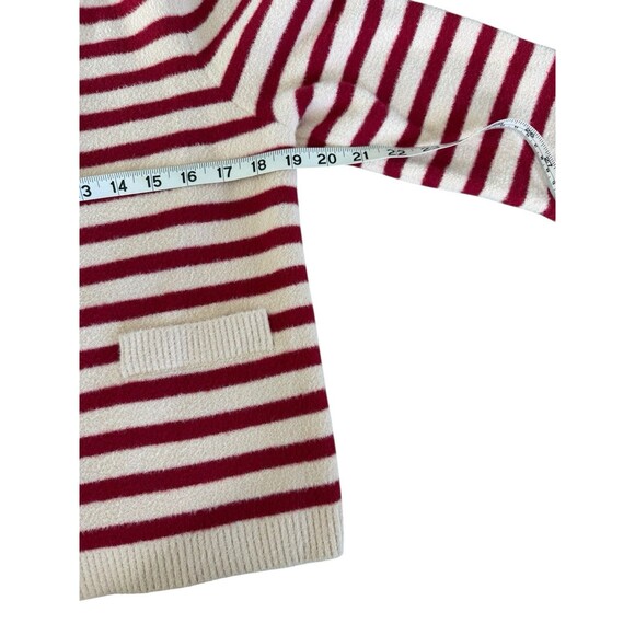 Anthropologie x NVLT Striped Knit Sweater Fisherman Coastal Cardigan Cozy Size S - Picture 10 of 11
